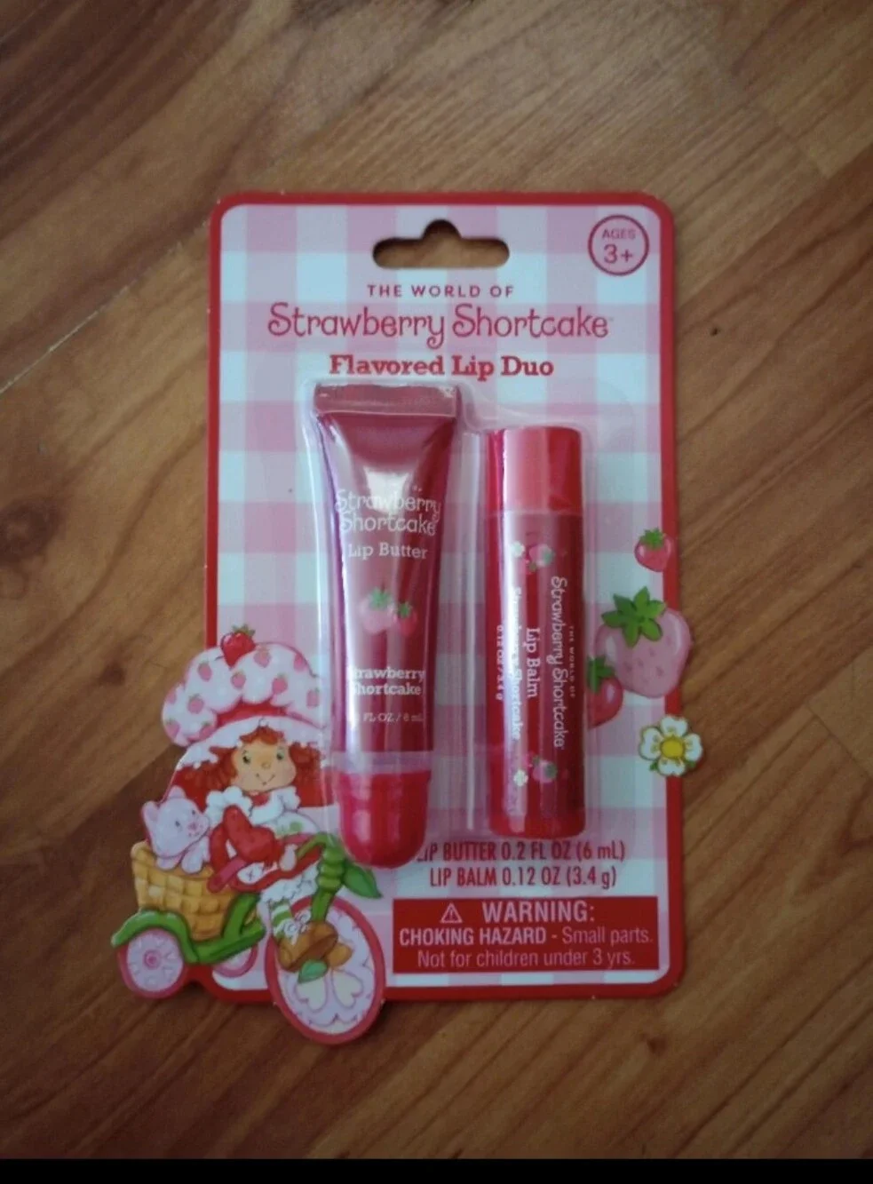 New Strawberry Flavored Lip Duo - Pink/Red